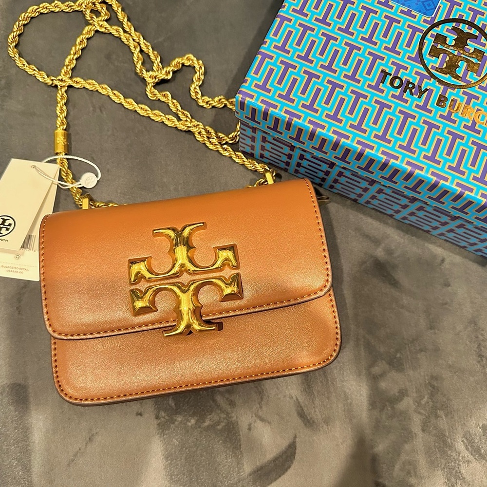 Tory Burch Brown Leather Crossbody Bag